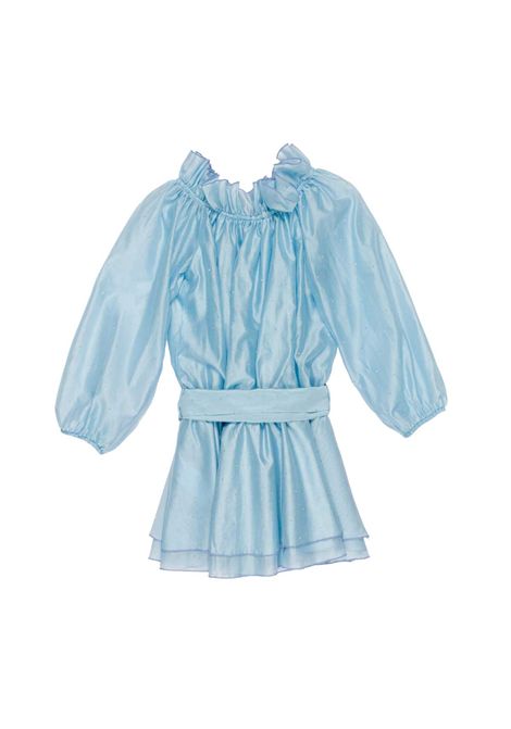 Abito con fiocco Lù-Lù BY MISS GRANT | LL4372AZZURRO